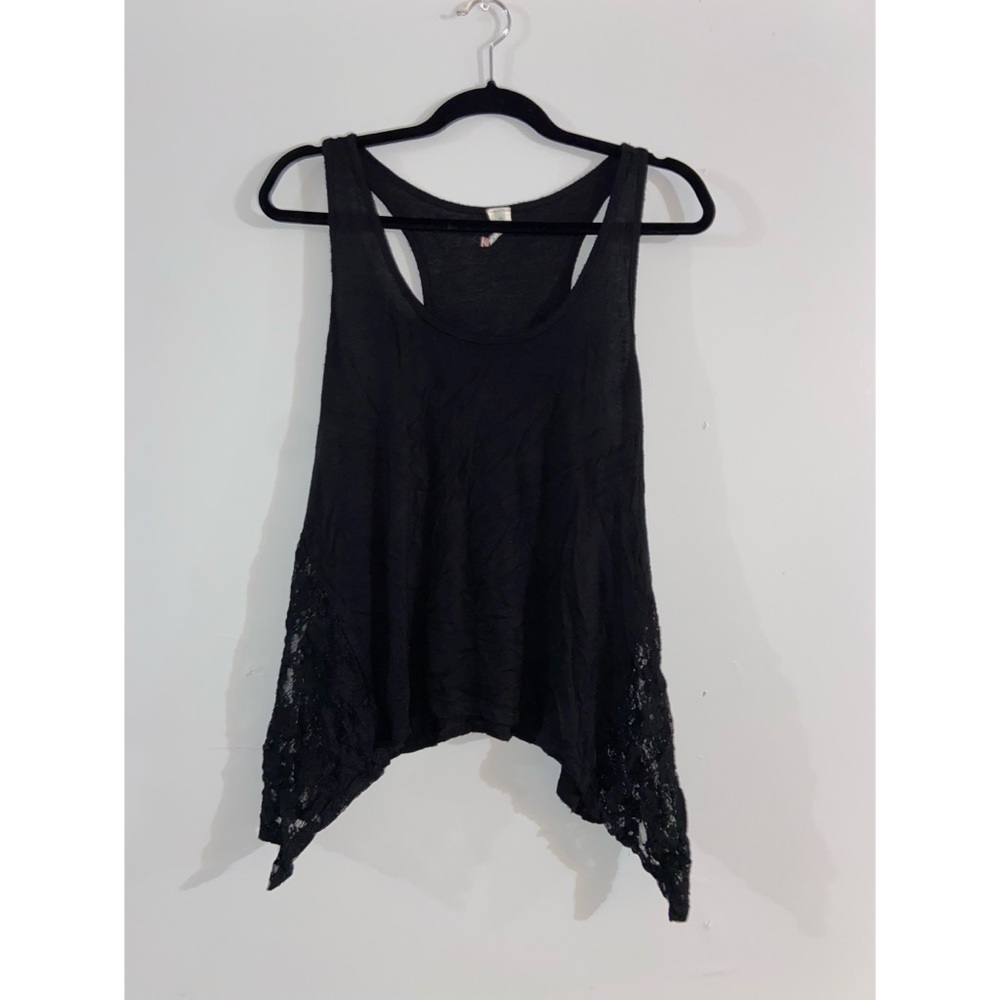 Black Tank Top Lace detail